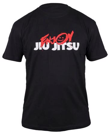 OKAMI T-Shirt enjoy jiu jitsu-black